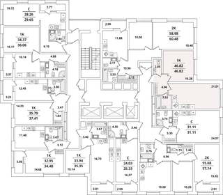 Квартира 46,8 м², 1-комнатная - изображение 2