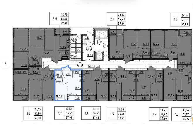 34,7 м², 1-комнатная квартира 5 200 000 ₽ - изображение 20