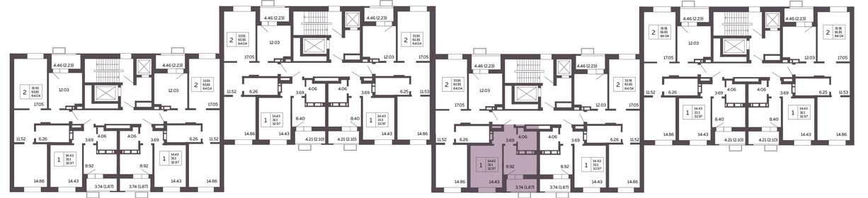 26,2 м², 1-комнатная квартира 5 200 000 ₽ - изображение 111