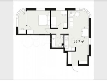 Квартира 68,7 м², 2-комнатная - изображение 4