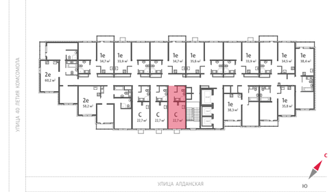 Квартира 22,7 м², студия - изображение 2