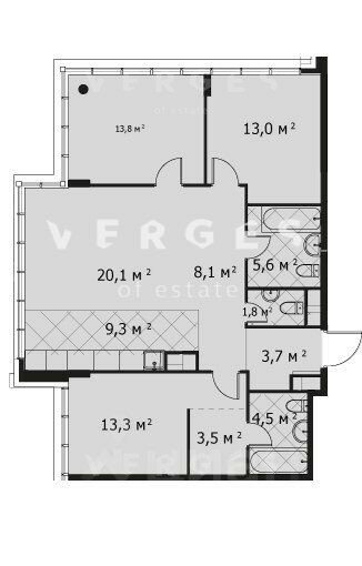 100 м², 4-комнатная квартира 69 000 000 ₽ - изображение 1