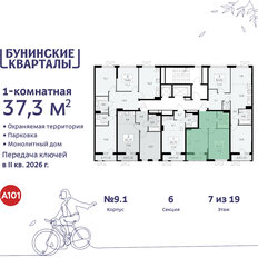 Квартира 37,3 м², 1-комнатная - изображение 4