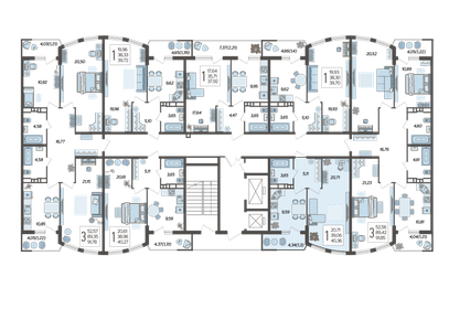 45 м², 1-комнатная квартира 5 450 000 ₽ - изображение 124