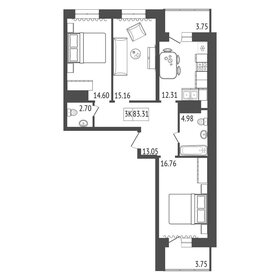81,3 м², 3-комнатная квартира 8 990 000 ₽ - изображение 44