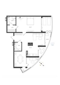 Квартира 97,9 м², 3-комнатные - изображение 1