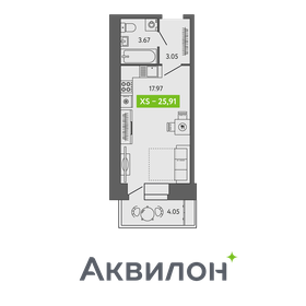 20,8 м², квартира-студия 2 846 009 ₽ - изображение 15