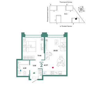 43,2 м², 2-комнатная квартира 6 600 000 ₽ - изображение 63