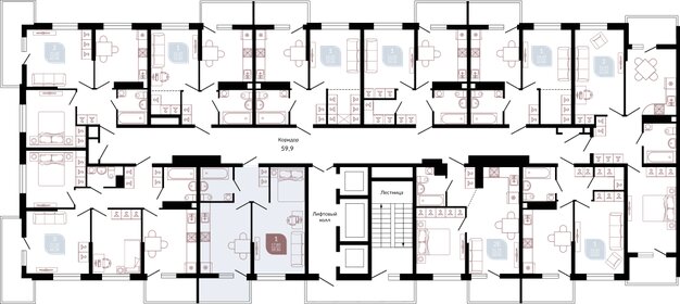 38,7 м², 1-комнатная квартира 7 012 440 ₽ - изображение 26