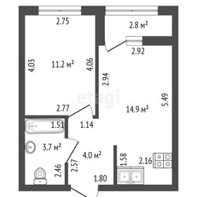 37,9 м², 1-комнатная квартира 6 195 784 ₽ - изображение 31