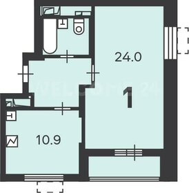 Квартира 45,1 м², 1-комнатная - изображение 1