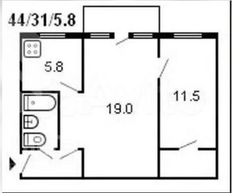 30,4 м², 1-комнатная квартира 3 700 000 ₽ - изображение 54