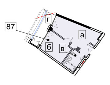 Квартира 37,6 м², 2-комнатные - изображение 1