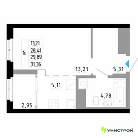 Квартира 29,9 м², 1-комнатная - изображение 1