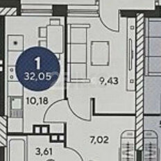 Квартира 32 м², 1-комнатная - изображение 1