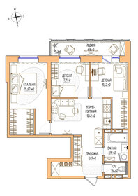 61,9 м², 2-комнатная квартира 10 500 000 ₽ - изображение 17