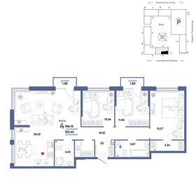 95,1 м², 4-комнатная квартира 12 550 000 ₽ - изображение 65