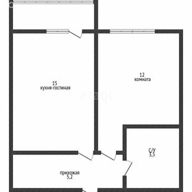 Квартира 33,4 м², 1-комнатная - изображение 1