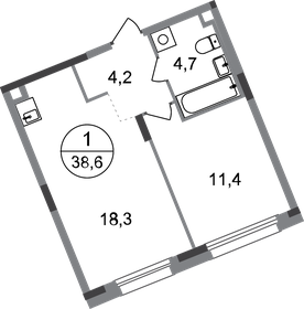 37,7 м², 1-комнатная квартира 10 495 746 ₽ - изображение 28