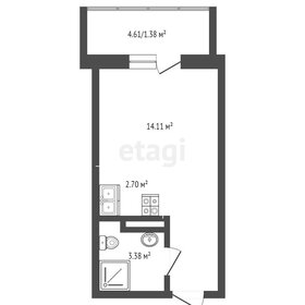 Квартира 24,5 м², студия - изображение 1