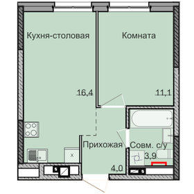 37 м², 1-комнатная квартира 2 850 000 ₽ - изображение 17