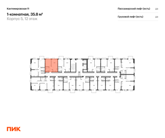 Квартира 35,8 м², 1-комнатная - изображение 2