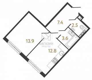 Квартира 40,2 м², 2-комнатная - изображение 1