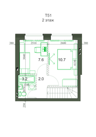 Квартира 51,3 м², 3-комнатная - изображение 2