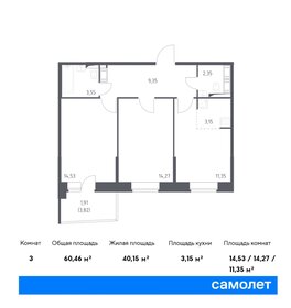 68 м², 3-комнатная квартира 11 600 000 ₽ - изображение 102