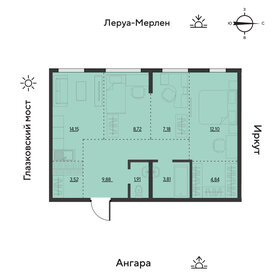 36 м², 1-комнатная квартира 45 000 ₽ в месяц - изображение 21