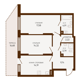 92 м², 4-комнатная квартира 10 500 000 ₽ - изображение 45
