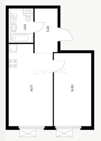 Квартира 42,7 м², 1-комнатная - изображение 2