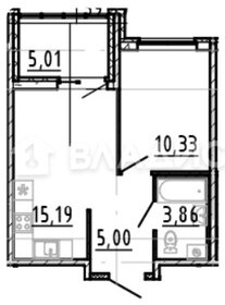 Квартира 34,4 м², 1-комнатная - изображение 2