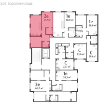 Квартира 71,7 м², 2-комнатная - изображение 2