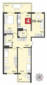 84,5 м², 4-комнатная квартира 7 300 000 ₽ - изображение 27