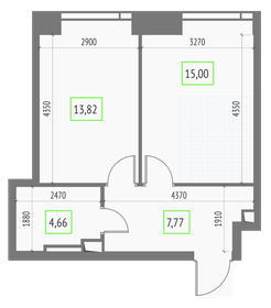 41,3 м², 1-комнатная квартира 19 062 500 ₽ - изображение 2