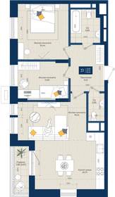 81,5 м², 3-комнатная квартира 21 200 400 ₽ - изображение 21