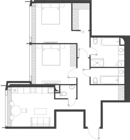 98,5 м², 2-комнатные апартаменты 64 025 000 ₽ - изображение 78