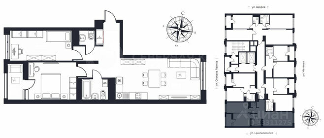Квартира 69,1 м², 2-комнатная - изображение 1