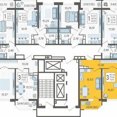 Квартира 79,1 м², 3-комнатная - изображение 2