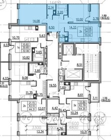 63,8 м², 2-комнатная квартира 6 350 000 ₽ - изображение 79