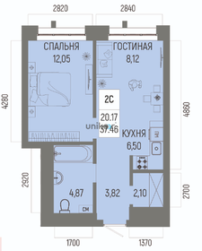 Квартира 37,5 м², 2-комнатная - изображение 2