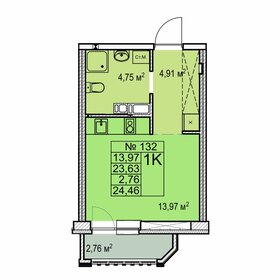 Квартира 24,5 м², студия - изображение 1