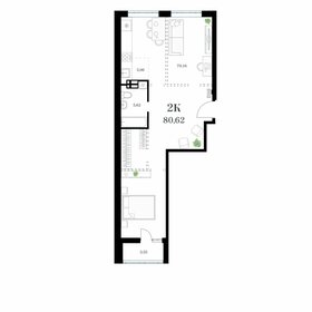 Квартира 80,6 м², 3-комнатная - изображение 1