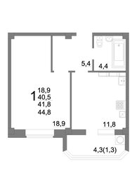 57,2 м², 1-комнатная квартира 12 000 000 ₽ - изображение 90