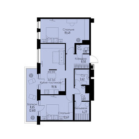 107,4 м², 2-комнатная квартира 53 700 000 ₽ - изображение 132
