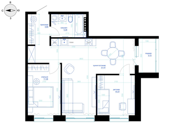 29,5 м², 1-комнатная квартира 3 200 000 ₽ - изображение 53