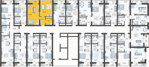 24,1 м², 1-комнатные апартаменты 20 200 000 ₽ - изображение 82