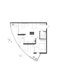 Квартира 72,3 м², 2-комнатные - изображение 1