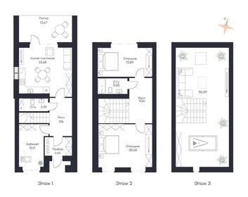 152,5 м² таунхаус, 0,4 сотки участок 13 724 100 ₽ - изображение 31